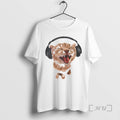 Officials Silly Cat With Headphones T-Shirts, Hoodie, Sweatshirt | RetroVerseTees.com