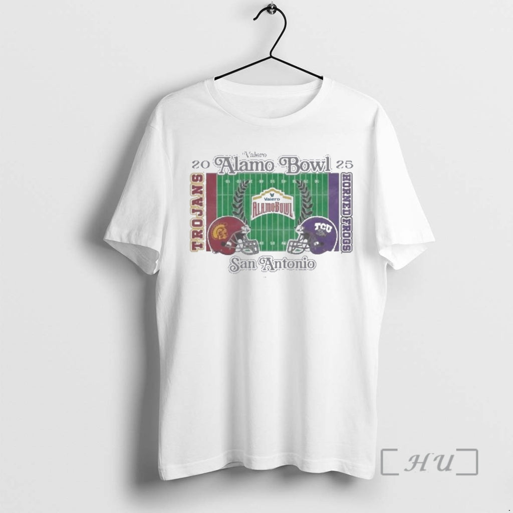 Officials Tcu Horned Frogs Vs Usc Trojans 2025 Valero Alamo Bowl Head To Head San T-Shirts, Hoodie, Sweatshirt
