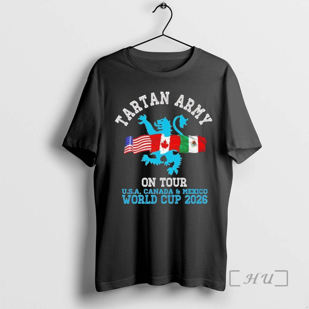Officials Tartan Army On Tour Usa Canada And Mexico Scotland World Cup 2026 Premium T-Shirts, Hoodie, Sweatshirt