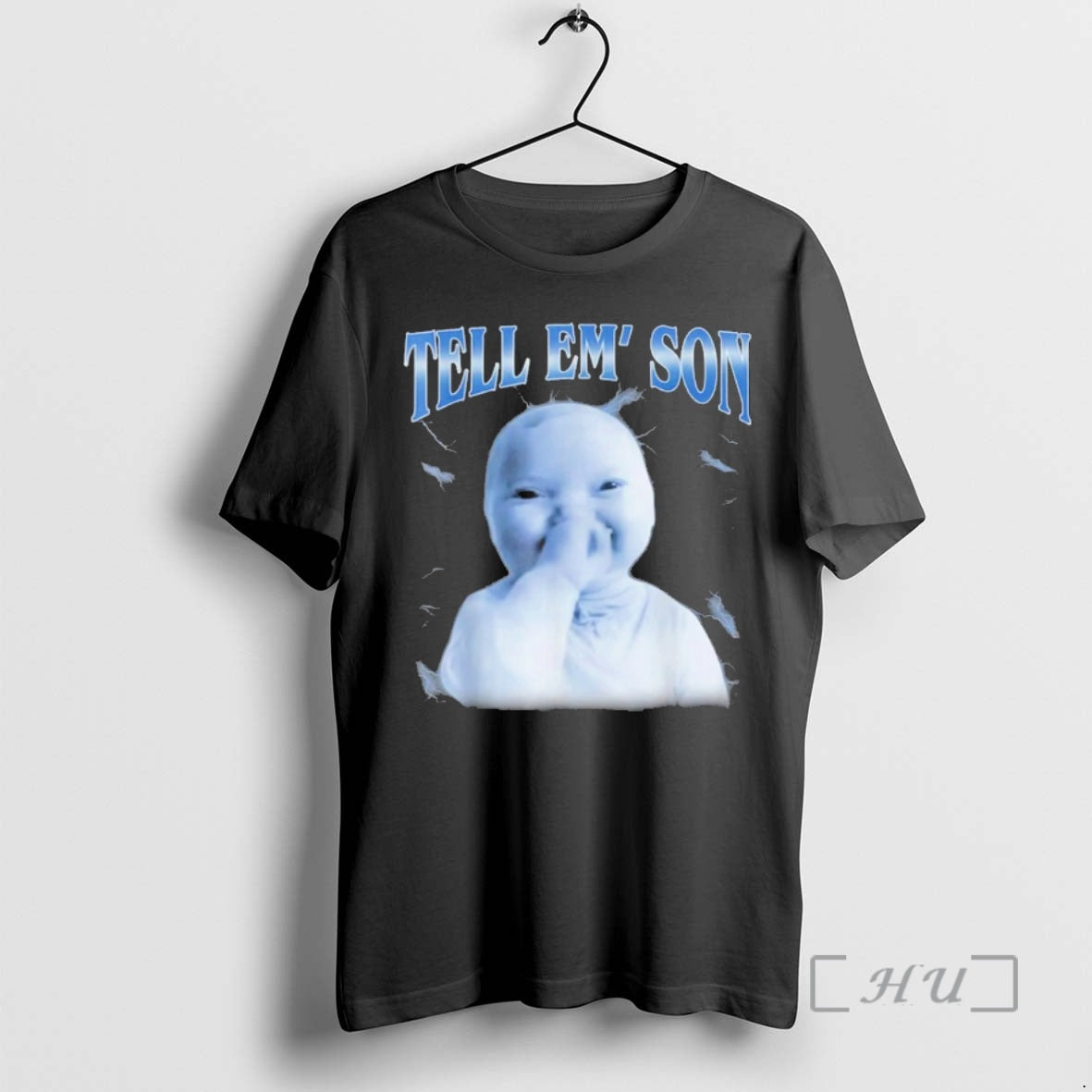 Officials Tell _e2_80_98em Son Ai Niche Baby Holding Laugh Gen Z Tuff Meme Premium T-Shirts, Hoodie, Sweatshirt