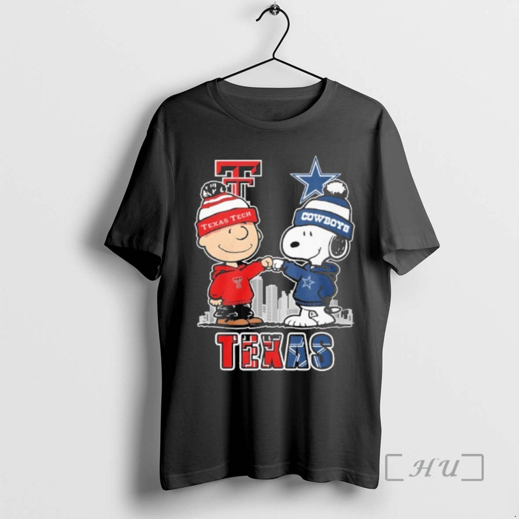 Officials Texas Tech Vs Cowboys X The Peanuts Fist Bump T-Shirts, Hoodie, Sweatshirt | RetroVerseTees.com
