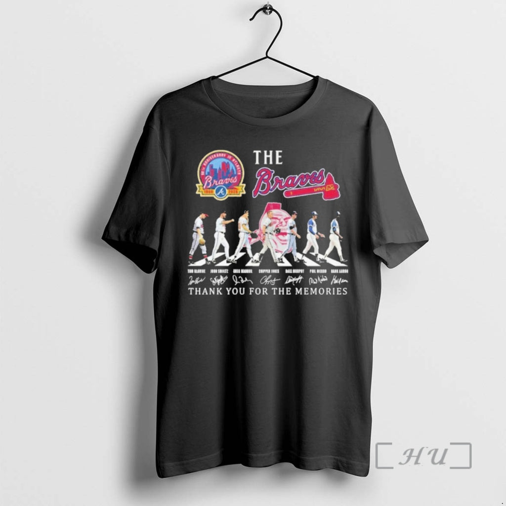 Officials The Braves Play Abbey Road Signature Thank You For The Memories Premium T Shirts Hoodie, Sweatshirt