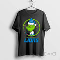 Officials The Grinch I Hate Cancer But I Love My Detroit Lions Merry Christmas Circle T-Shirts, Hoodie, Sweatshirt