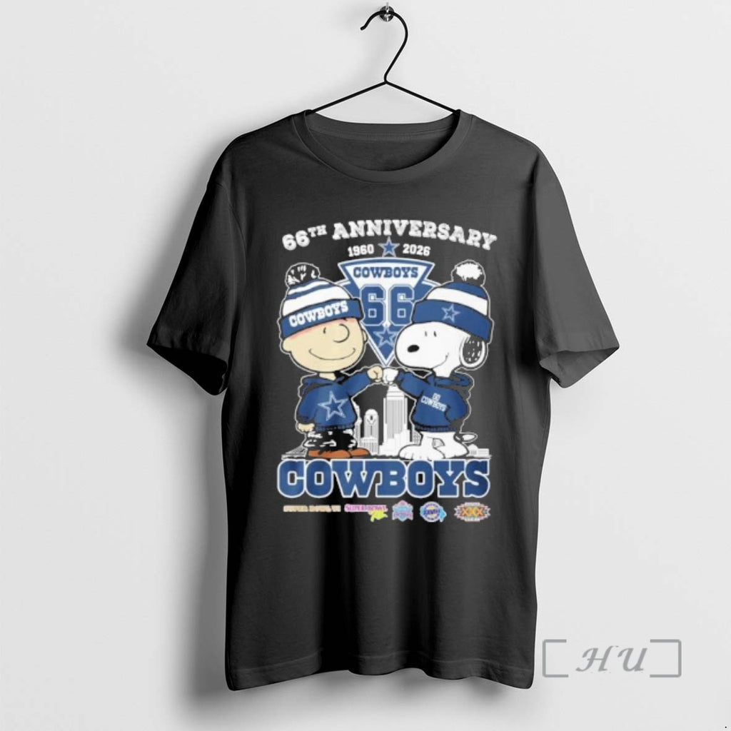 Officials The Peanuts Fist Bump X Dallas Cowboys 66th Anniversary T-Shirts, Hoodie, Sweatshirt | RetroVerseTees.com