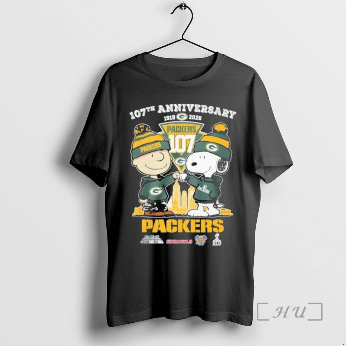 Officials The Peanuts Fist Bump X Green Bay Packers 107th Anniversary Premium T Shirts Sweater Hoodie, Sweatshirt