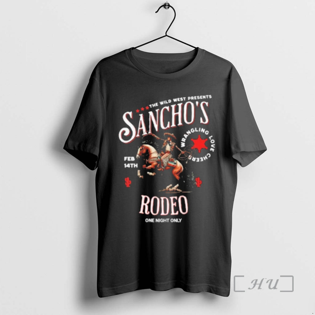 Officials The Wild West Presents Sanchos Rodeo T-Shirts, Hoodie, Sweatshirt | RetroVerseTees.com