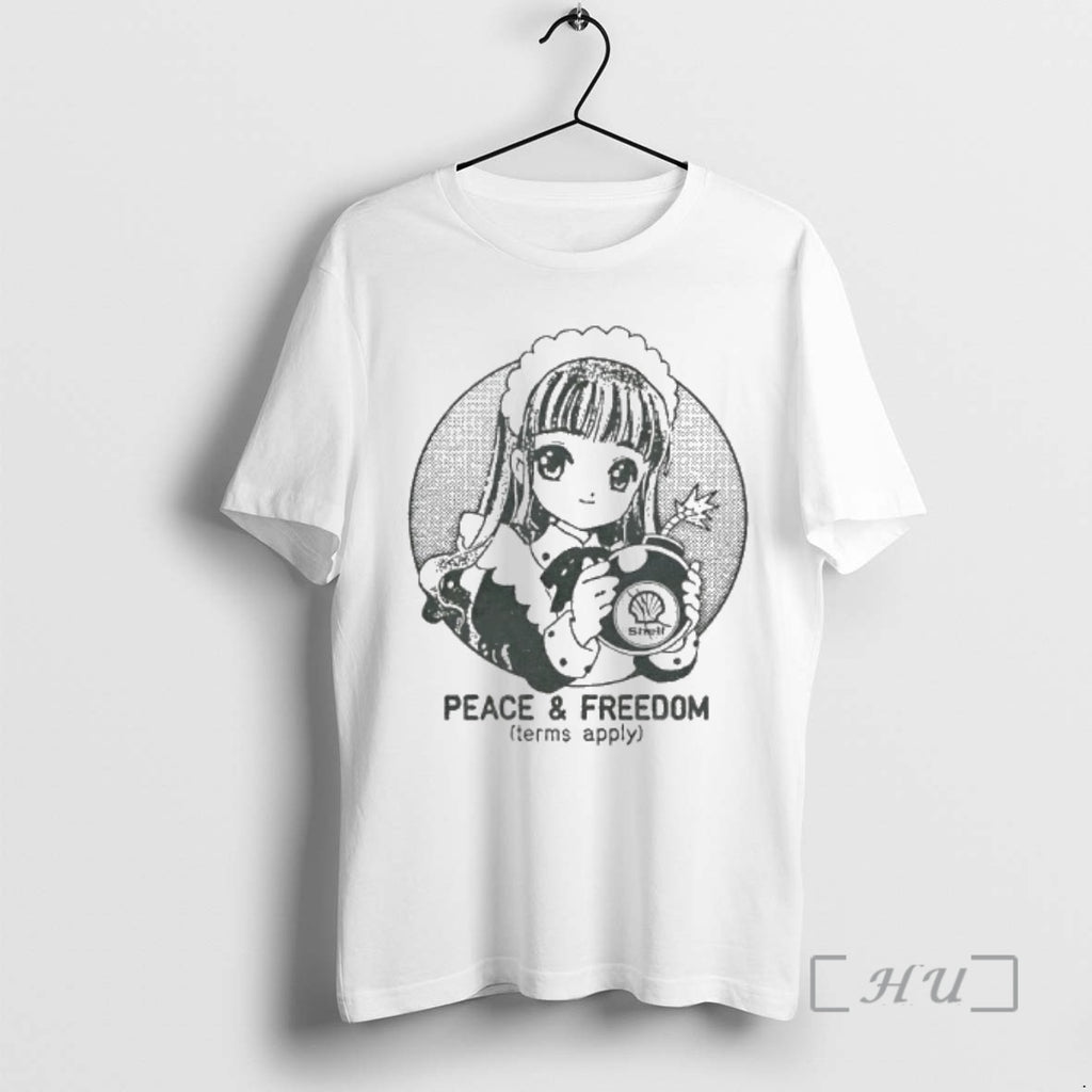 Officials Tomoyo Daidouji Peace And Freedom Terms Apply T-Shirts, Hoodie, Sweatshirt | RetroVerseTees.com