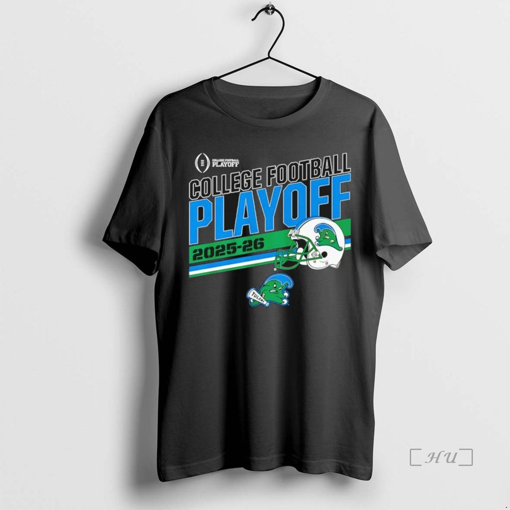 Officials Tulane Green Wave 2025 2026 College Football Playoff Stripe Helmet Premium T Shirts Sweater Hoodie, Sweatshirt