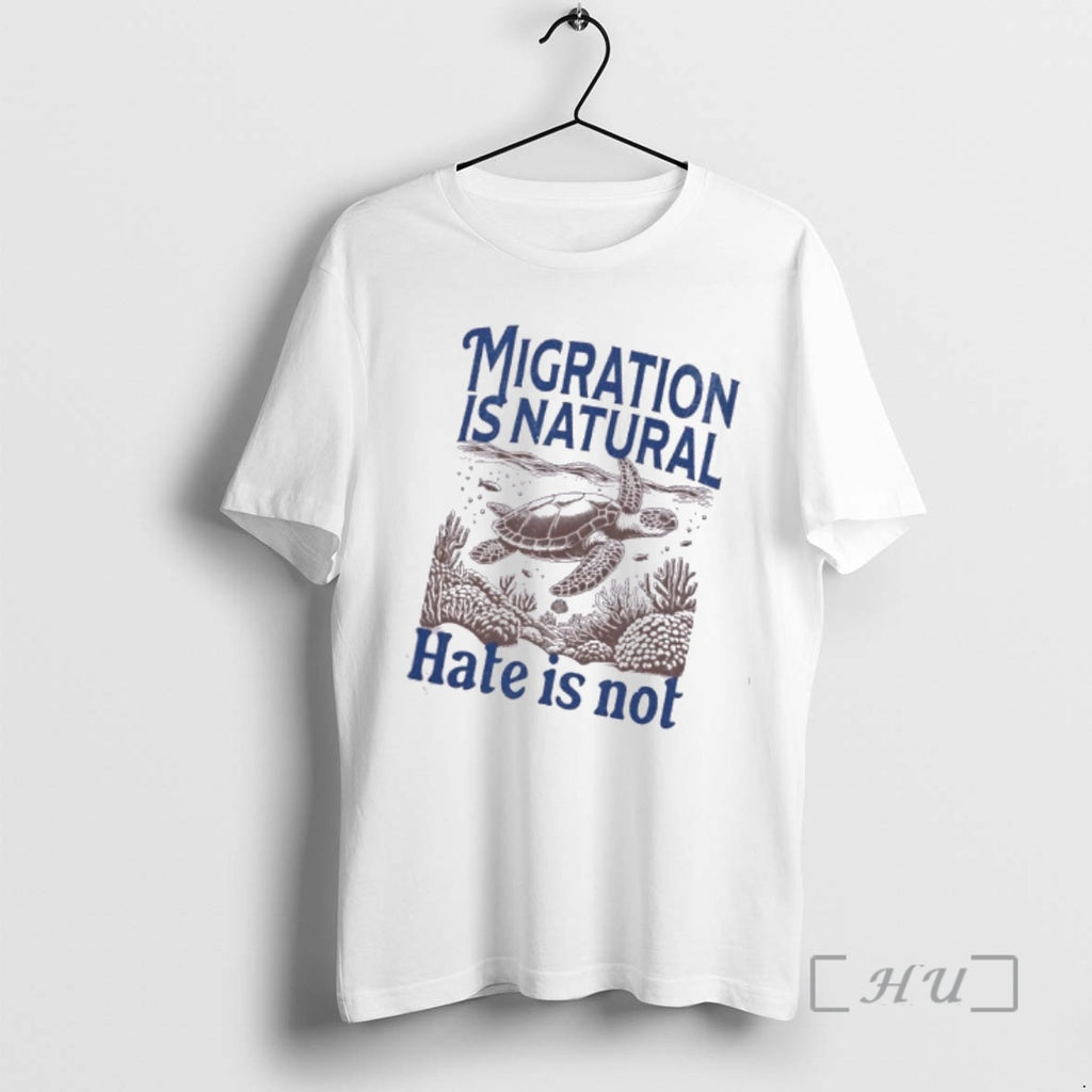 Officials Turtle Migration Is Natural Hate Is Not Vintage T-Shirts, Hoodie, Sweatshirt | RetroVerseTees.com
