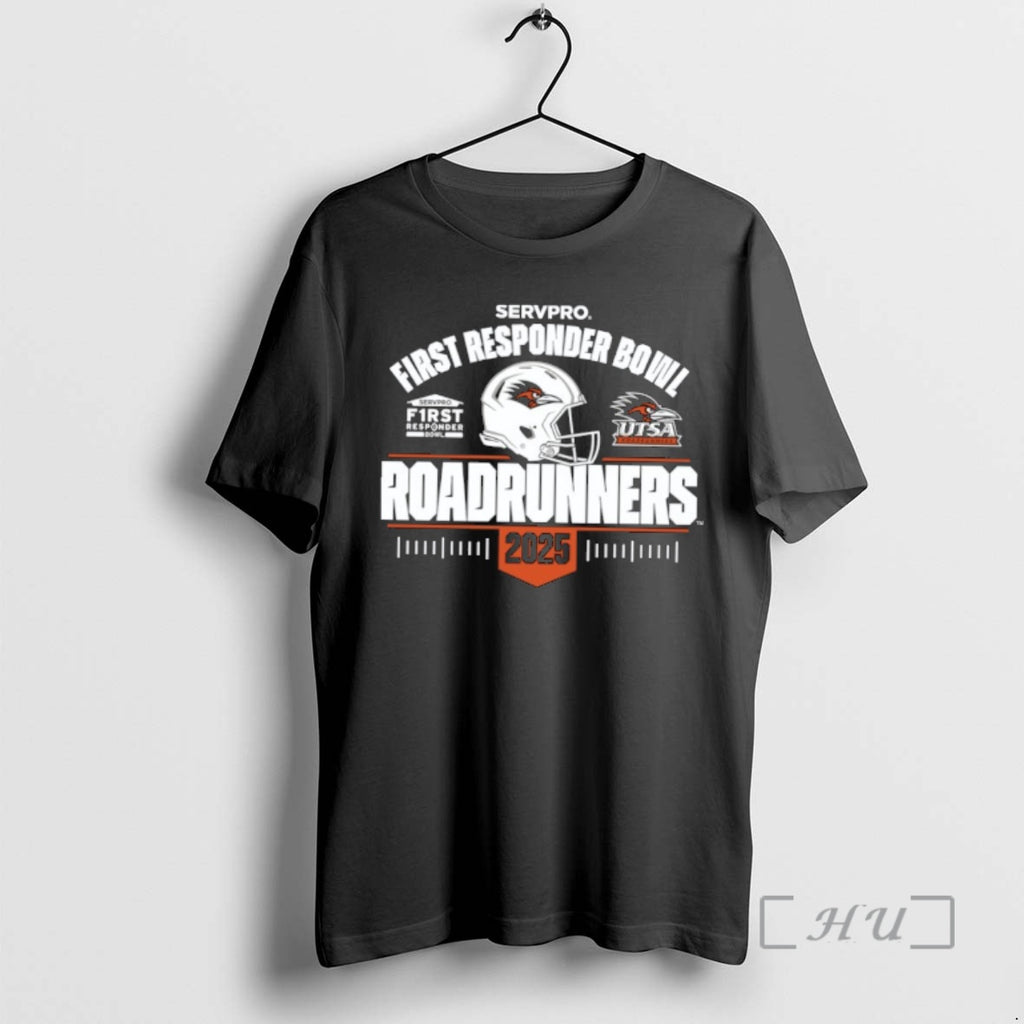 Officials Utsa Roadrunners 2025 Servpro First Responder Bowl Helmet T-Shirts, Hoodie, Sweatshirt | RetroVerseTees.com
