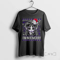 Officials Wednesday Addams And Thing Im Not Merry Ugly Christmas T-Shirts, Hoodie, Sweatshirt | RetroVerseTees.com