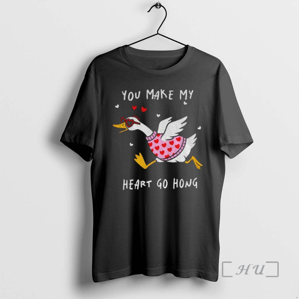 Officials You Make My Heart Hong Goose Valentines Day T-Shirts, Hoodie, Sweatshirt | RetroVerseTees.com
