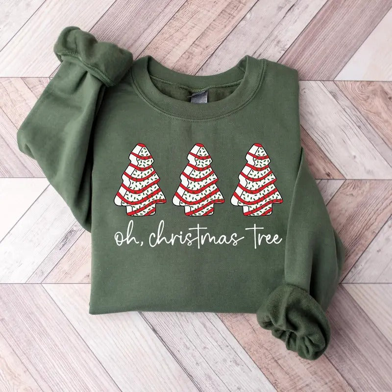 Oh Christmas Tree Sweatshirt, Christmas Sweatshirt Funny, Sweashirt, Hoodie, Unisex Shirt Menswear Tops | RetroVerseTees.com
