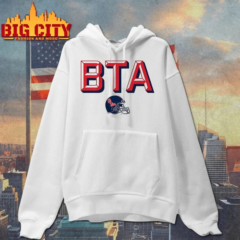Ole Miss Football BTA helmet shirt