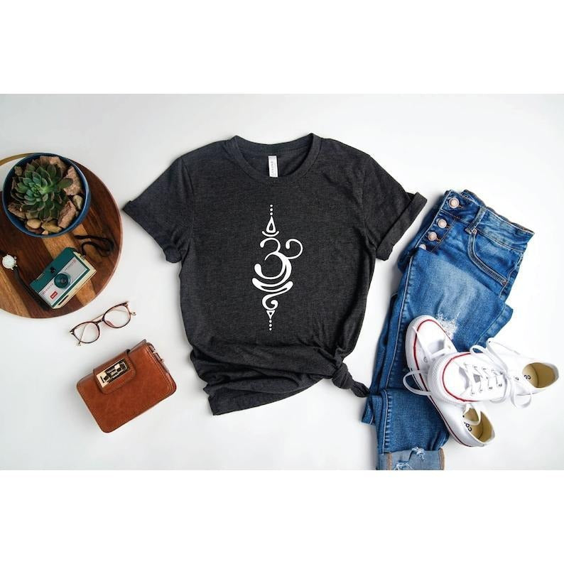 Om Shirt \ Breath Shirt \ Sanskrit Shirt \ Zen Tee \ Yoga Shirt \ Yogi Gift Hoodie, Sweatshirt | RetroVerseTees.com