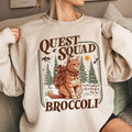 Onyx Storm Quest Squad Broccoli Tshirt Sweatshirt, Broccoli Cat, Ridoc Romantasy Fan Shirt, Dragon Rider, Bookworm Gifts,...