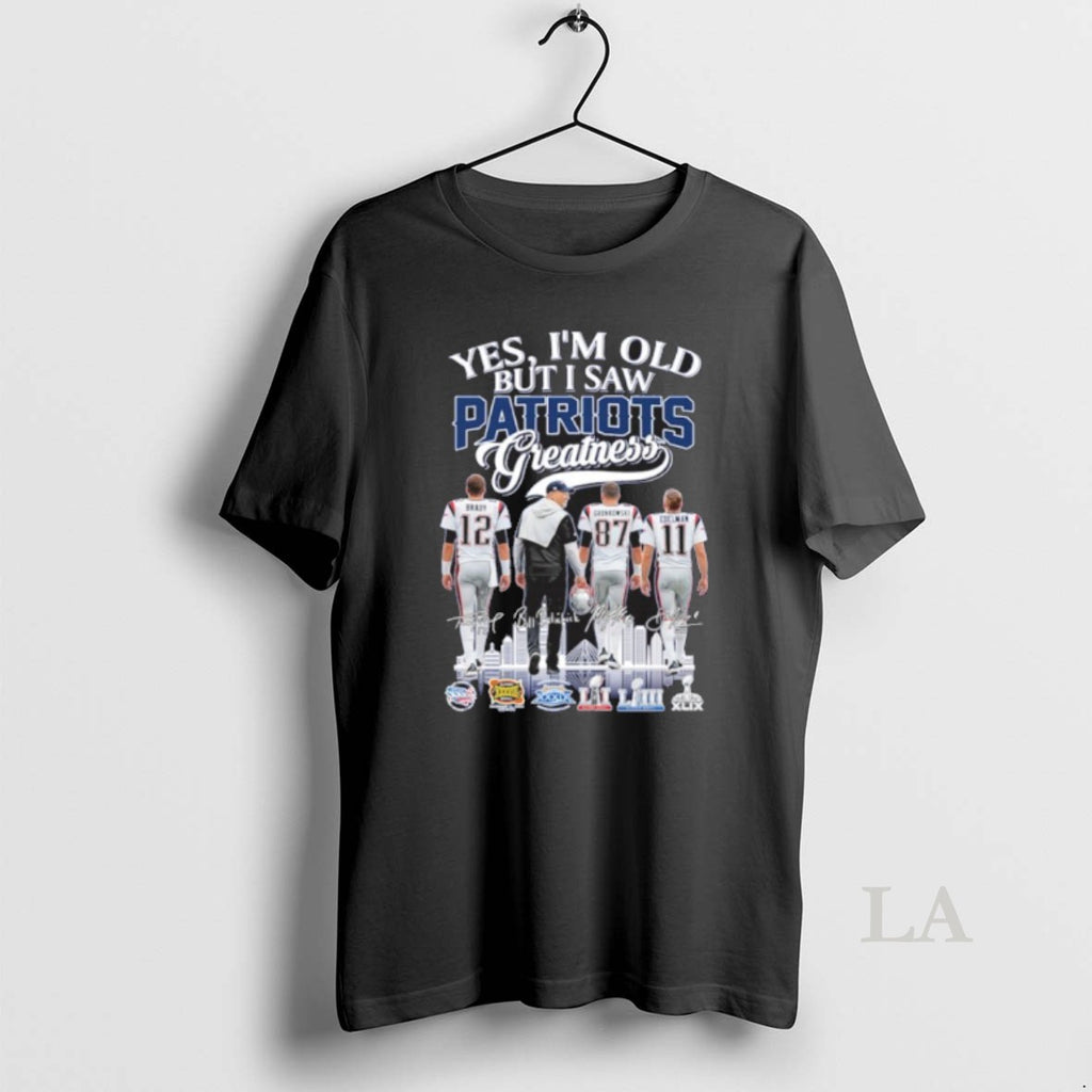 Original 2025 Yes Im Old But I Saw Patriots Greatness Player Signature City T-Shirts, Hoodie, Sweatshirt | RetroVerseTees.com