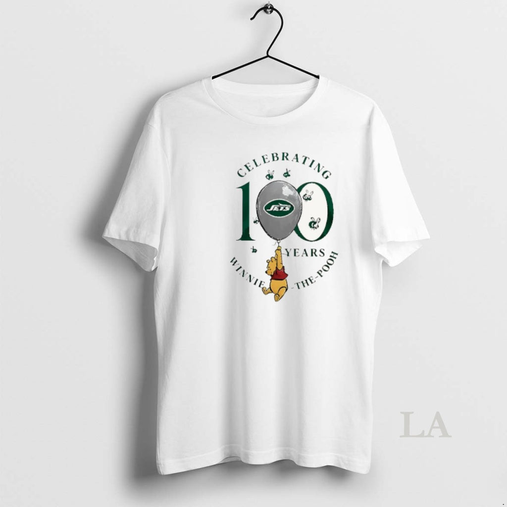 Original Awesome New York Jets X Winnie The Pooh 100th Anniversary T-Shirts, Hoodie, Sweatshirt | RetroVerseTees.com