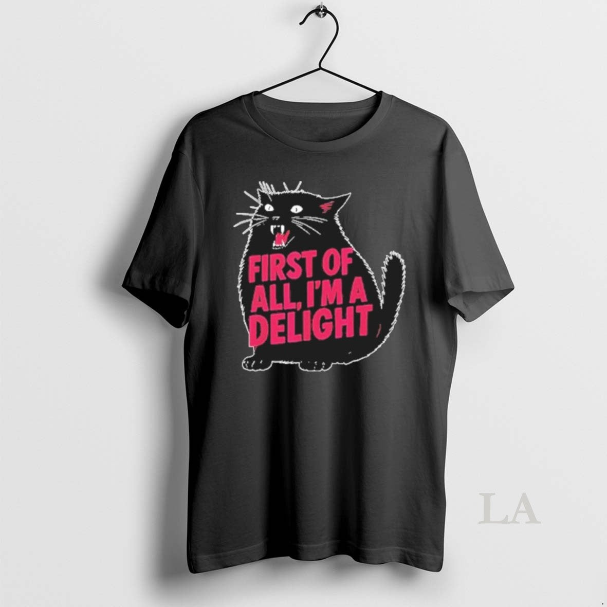 Original Black Cat First Of All Im A Delight T-Shirts, Hoodie, Sweatshirt | RetroVerseTees.com