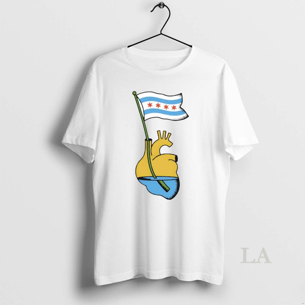 Original Chicago Waving Heart T-Shirts, Hoodie, Sweatshirt | RetroVerseTees.com
