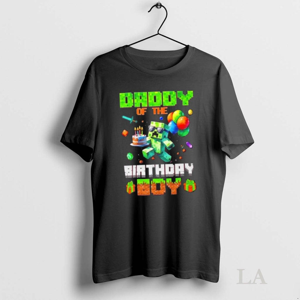 Original Daddy Of The Birthday Boy Pixel Gamer