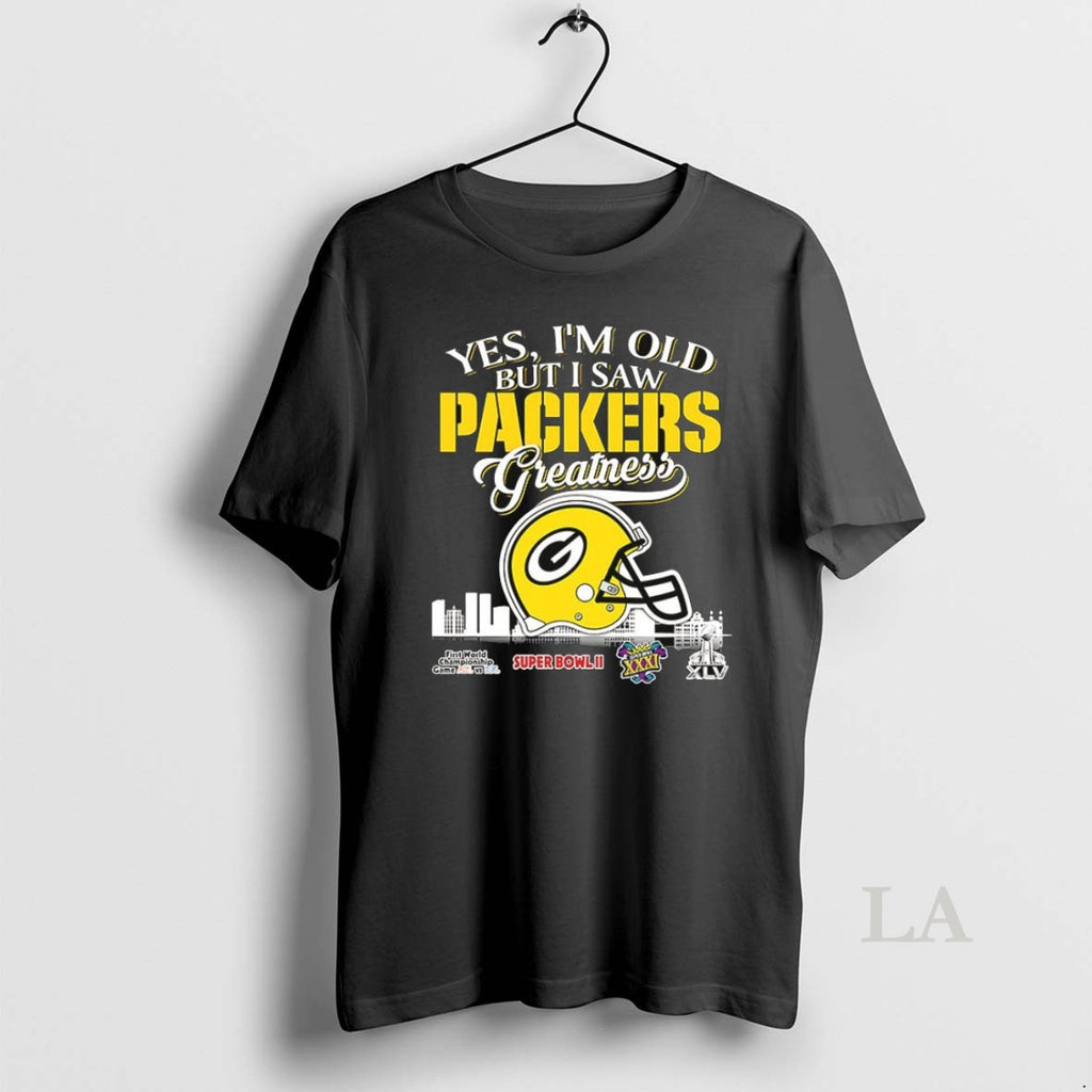 Original Green Bay Packers Yes Im Old But I Saw Greatness Helmet Ceramic Ceramic And