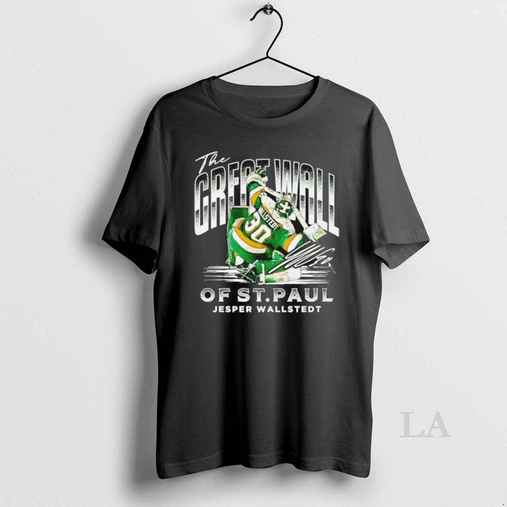 Original Jesper Wallstedt Minnesota Wild The Great Wall Of St T-Shirts, Hoodie, Sweatshirt | RetroVerseTees.com
