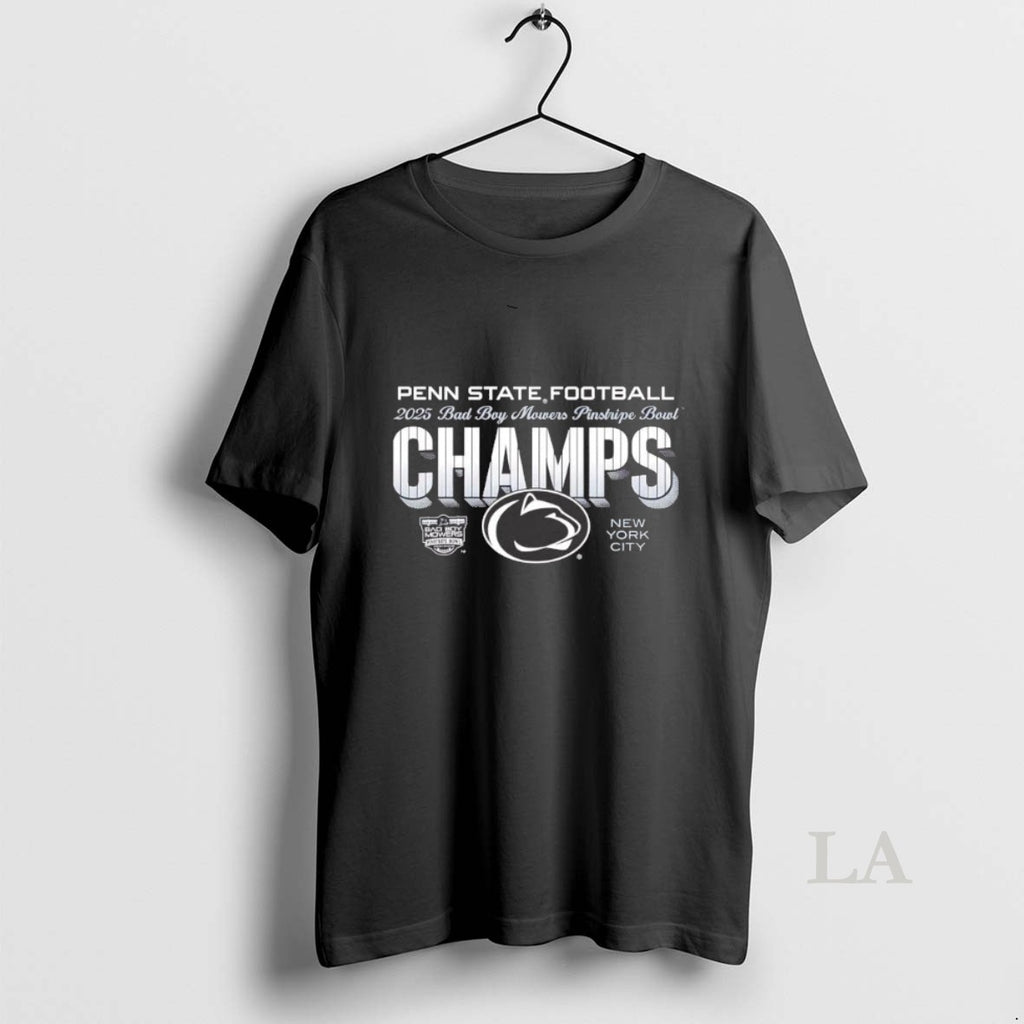 Original Penn State 2025 Pinstripe Bowl Champs Bad Boy Mowers T-Shirts, Hoodie, Sweatshirt | RetroVerseTees.com