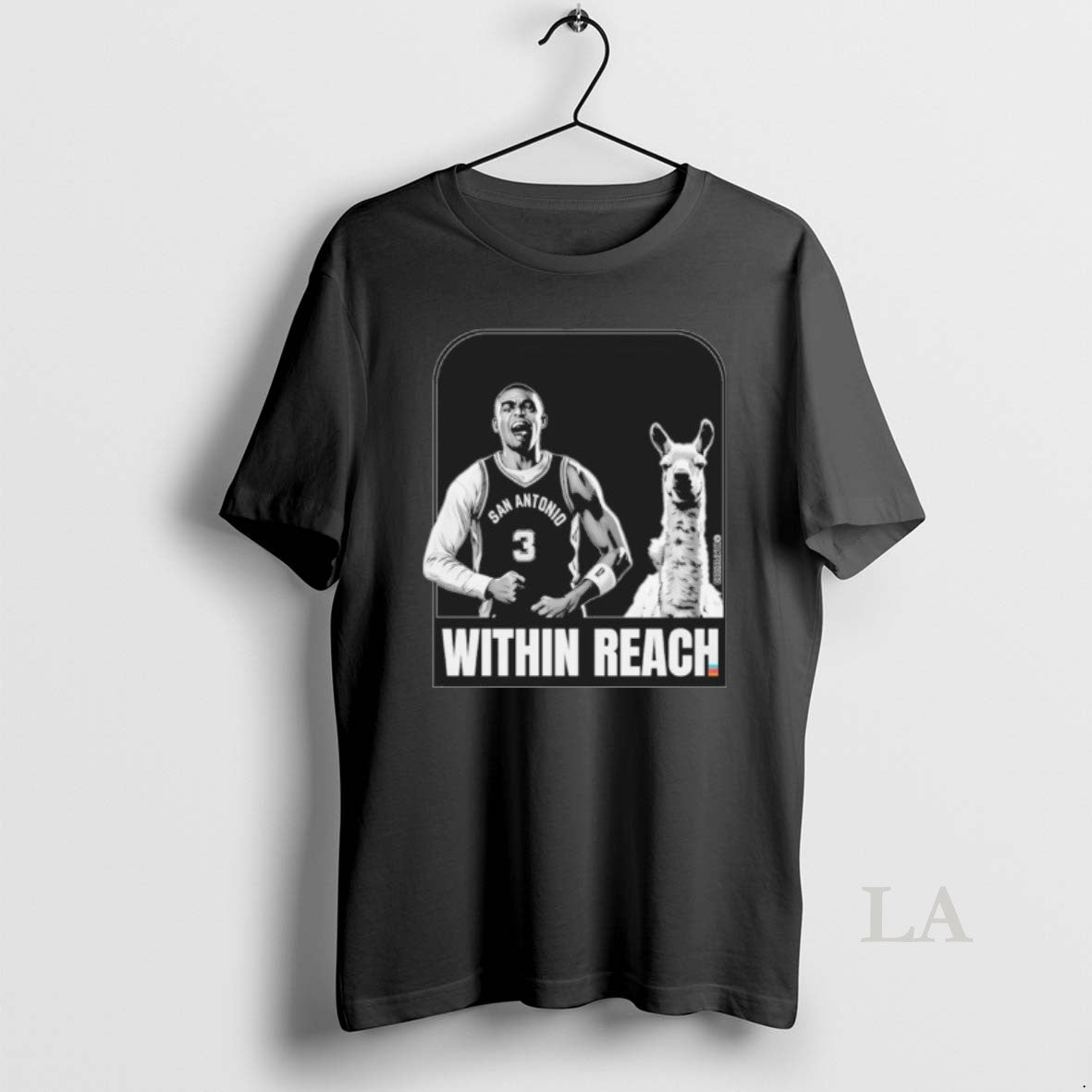 Original San Antonio Spurs Llama Within Reach T-Shirts, Hoodie, Sweatshirt | RetroVerseTees.com