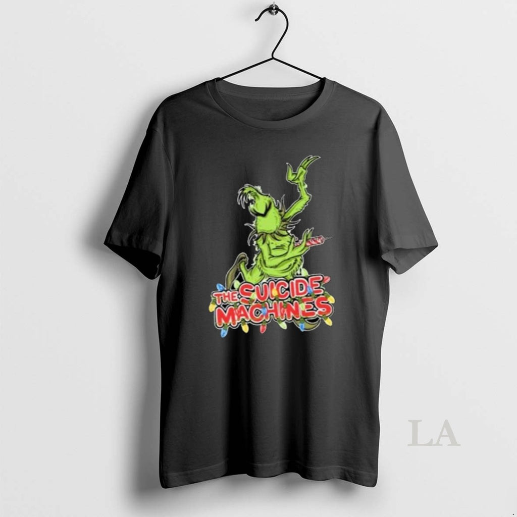 Original The Suicide Machines Grinch Merry Christmas T-Shirts, Hoodie, Sweatshirt | RetroVerseTees.com