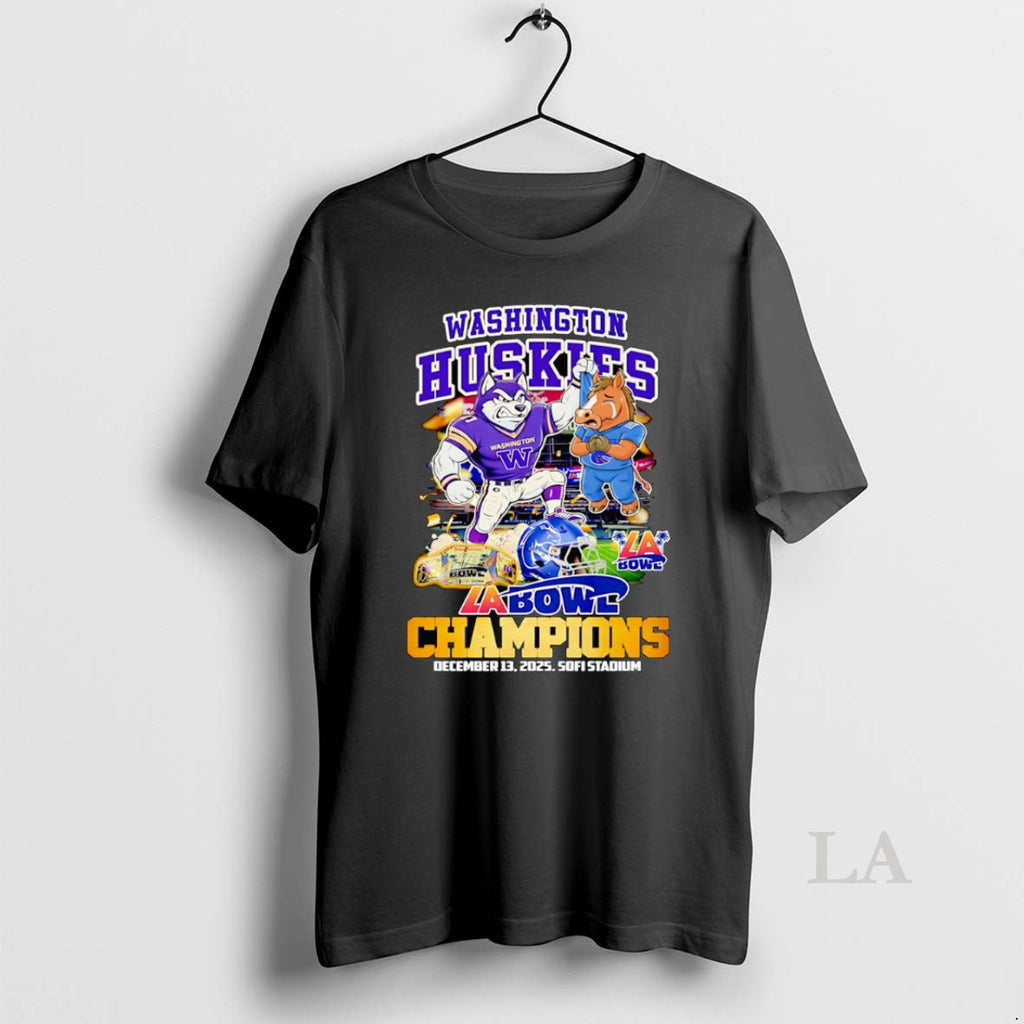 Original Washington Huskies La Bowl Champions Mascot T-Shirts, Hoodie, Sweatshirt | RetroVerseTees.com