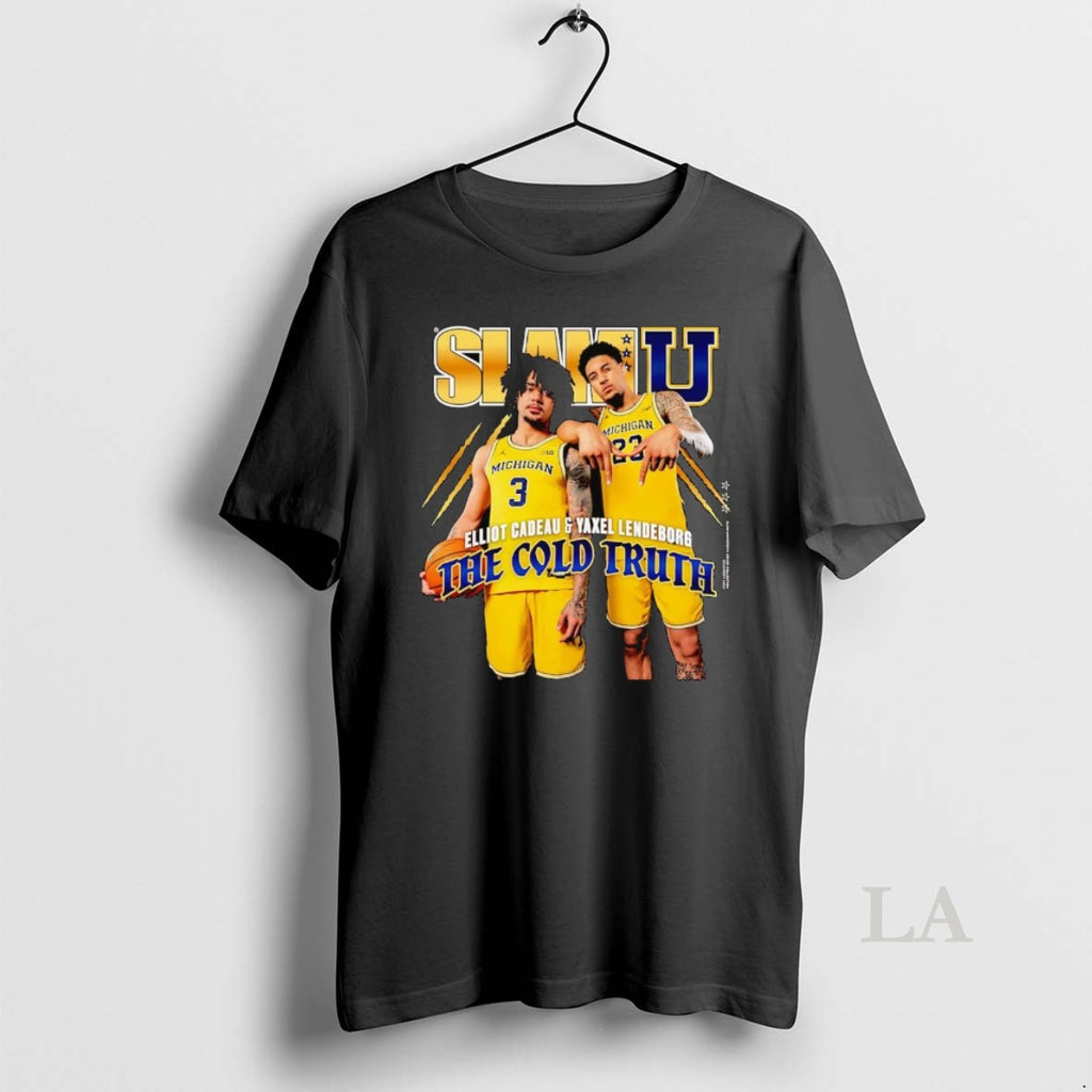 Original Yaxel Lendeborg And Elliot Cadeau The Cold Truth Michigan Wolverines T-Shirts, Hoodie, Sweatshirt