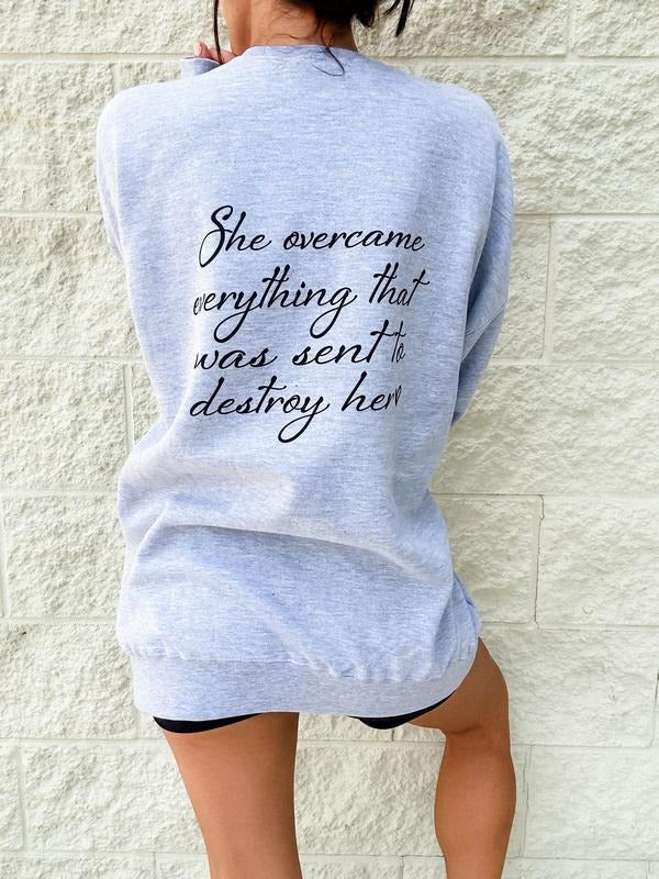 Overcame Graphic Sweatshirt T-Shirts, Hoodie | RetroVerseTees.com
