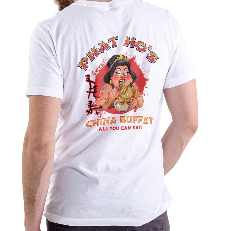 PHAT HO'S CHINA BUFFET, T Shirt, Unisex Cotton graphic T Shirt Hoodie, Sweatshirt | RetroVerseTees.com