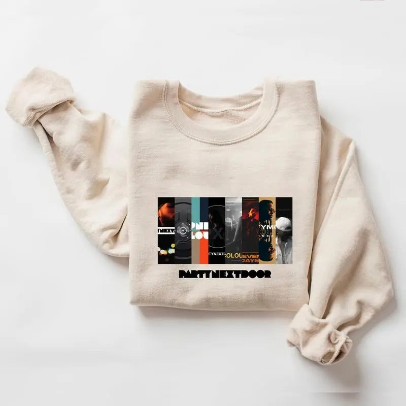PartyNextDoor Albums T-Shirt, Rapper Vintage Sweatshirt Hoodie T-shirt Menswear Print | RetroVerseTees.com