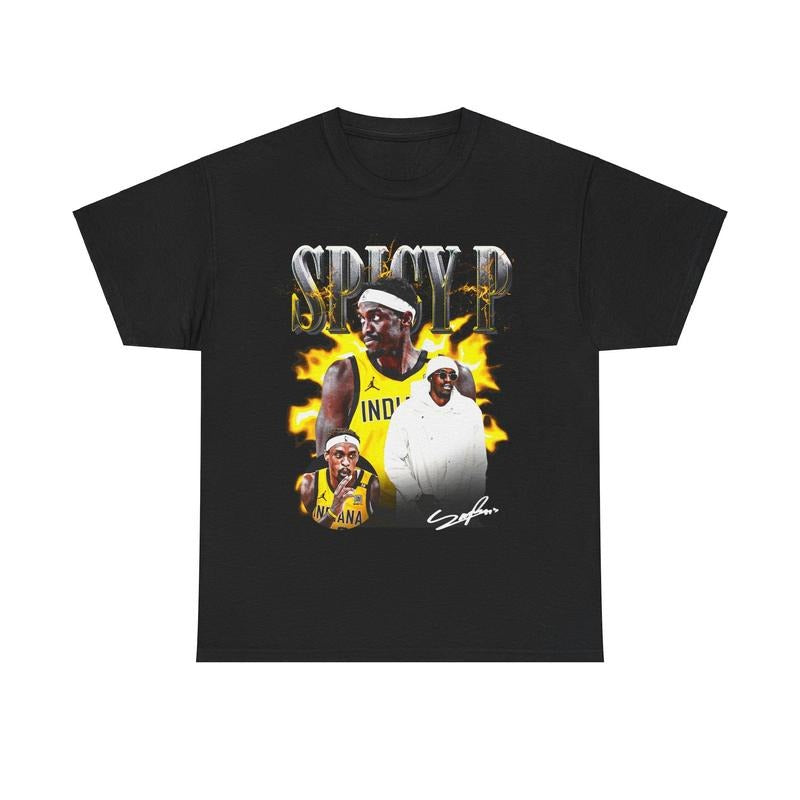 Pascal Siakam 'Spicy P' Graphic Tee, 100% Cotton Unisex T-Shirt, Gift For Fan Hoodie, Sweatshirt | RetroVerseTees.com