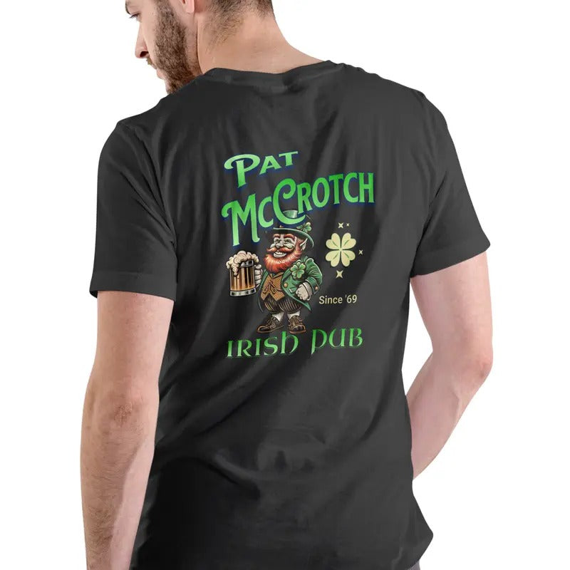 Pat McCrotch Irish Pub T Shirt, Unisex Cotton Casual Menswear Hoodie, Sweatshirt | RetroVerseTees.com