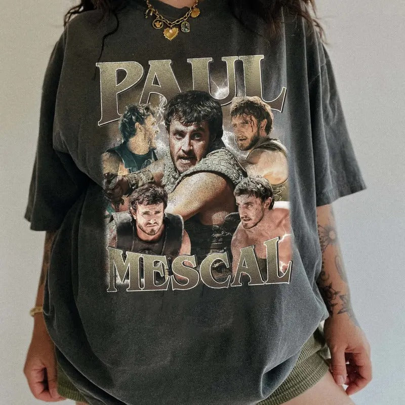 Paul Mescal Gladiator Comfort Colors Unisex T-shirt For Men- For Women, Celebrity Crush Shirt, Y2K 90s Retro Movie...