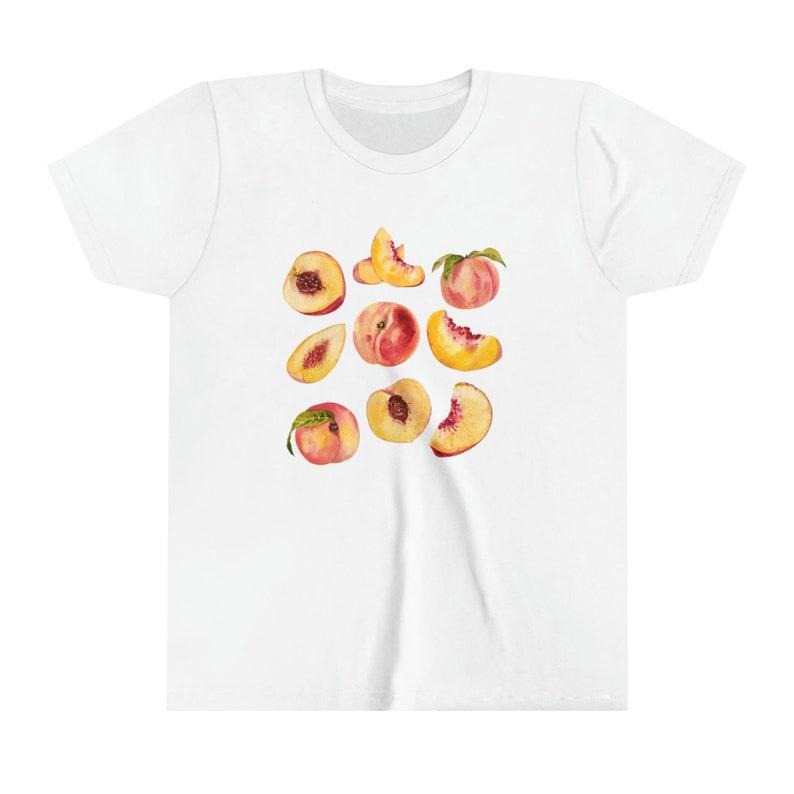 Peaches Baby Tee Graphic Cotton Hoodie, Sweatshirt | RetroVerseTees.com