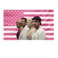Pedro Pascal and Paul Mescal Gladiator 2 Pink American Flags For Wall Decor, Indoor Wall Tapestries, Room Decor, One Side...