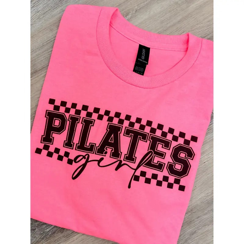 Pilates Girl Graphic Tee Hoodie, Sweatshirt | RetroVerseTees.com