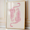 Pink Cheetah Wall Print, Trendy Pink Funky Wall Art, Cheetah Poster, Apartment Decor, Preppy Room Decor, College Dorm...
