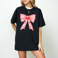 Pink Ghost T-Shirt, Coquette Halloween T-Shirt, Pink Bow Shirt, Fall Sweatshirt, Spooky Season Shirt, Cute Ghost Shirt,...