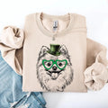 Pomeranian, Adorable Dog, St Patrick's Day, Lucky, Irish Sweatshirt, Crew Neck, Women's, Crewneck T-Shirts, Hoodie