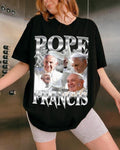 Pope Francis Vintage unisex t-shirt, Pope Francis rip,Pope Francis bootleg t-shirt Hoodie, Sweatshirt | RetroVerseTees.com
