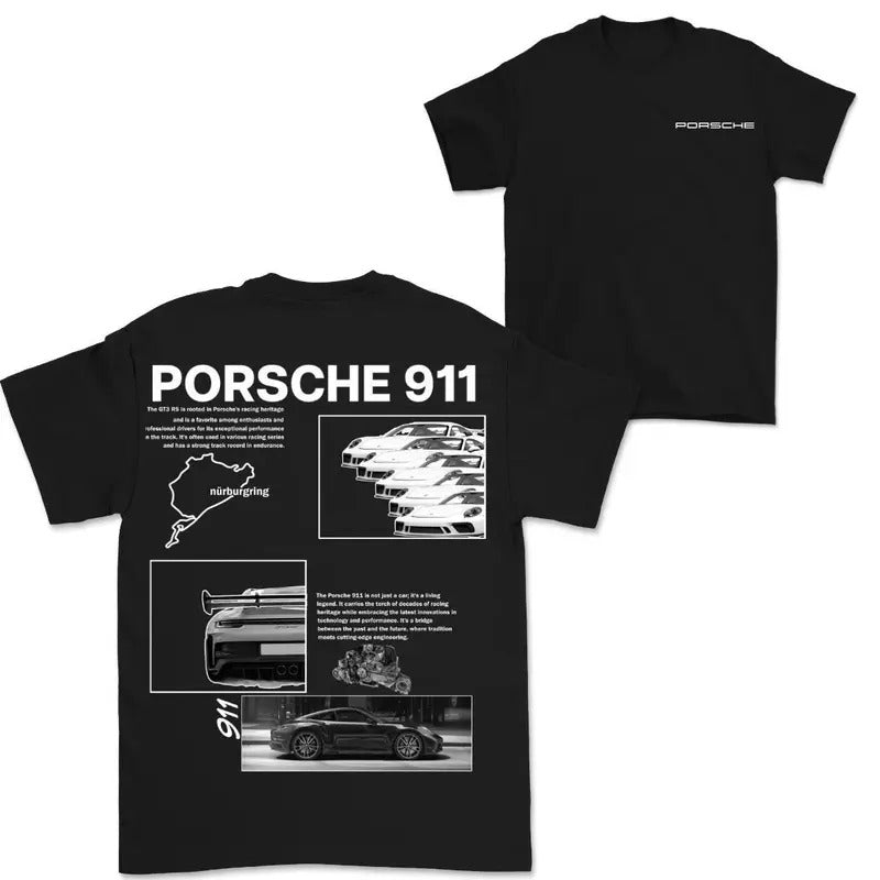 Porsche 911 Heritage Streetwear T-Shirt Elevate Your Style with and Legendary Design Casual Cotton Menswear Top, Graphic...