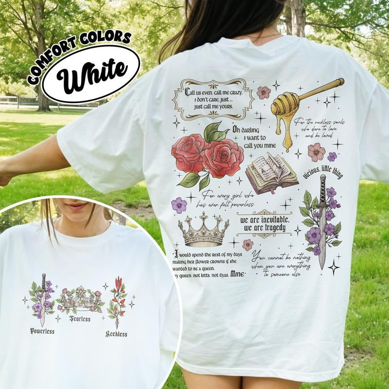 Powerless Bookish Comfort Colors Shirt For Fan, Kai Azer I Love You TShirt, Fearless Fan Shirt, Gift for Bookworms,...