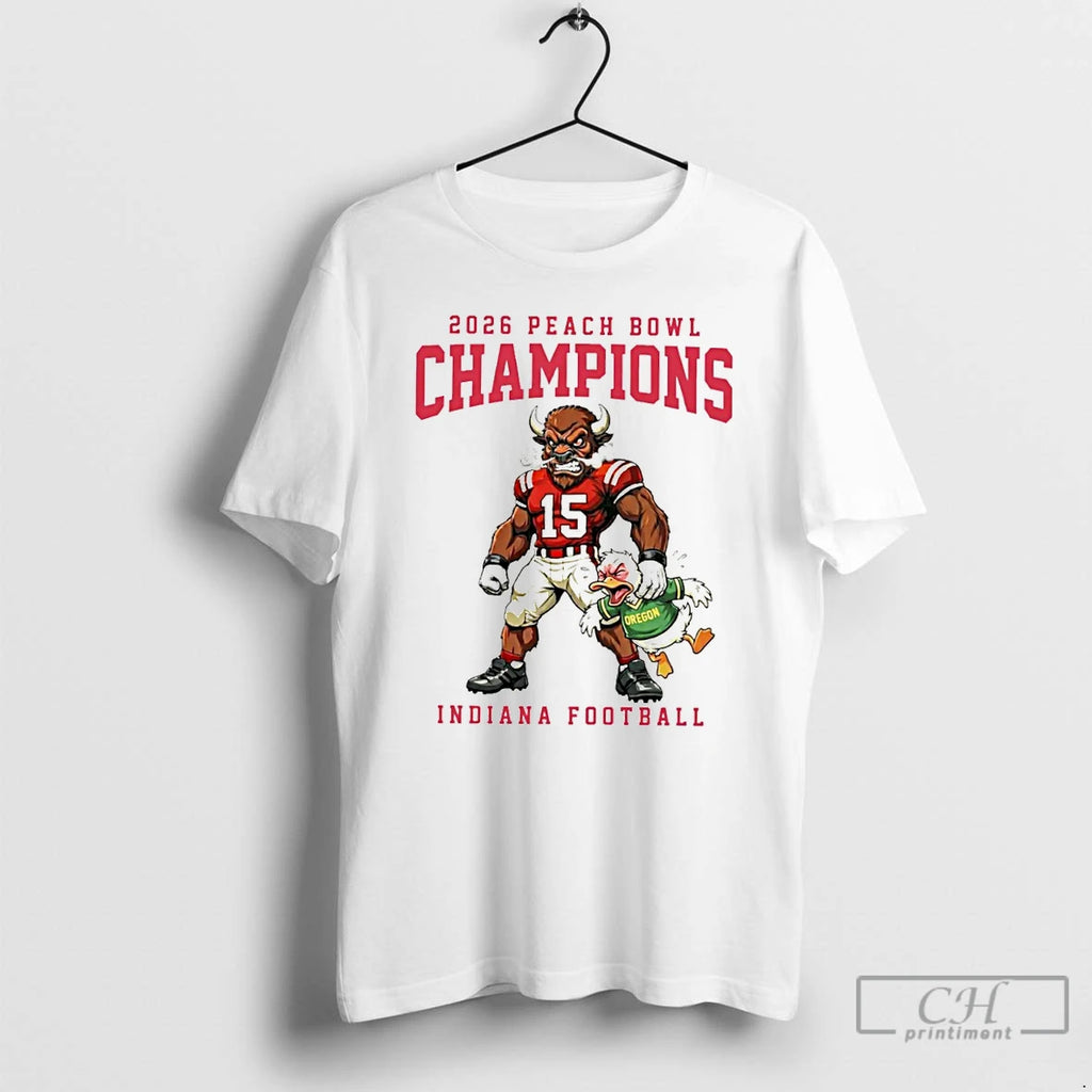 Premium 2025 Indiana Football Peach Bowl Champions T-Shirts, Hoodie, Sweatshirt | RetroVerseTees.com