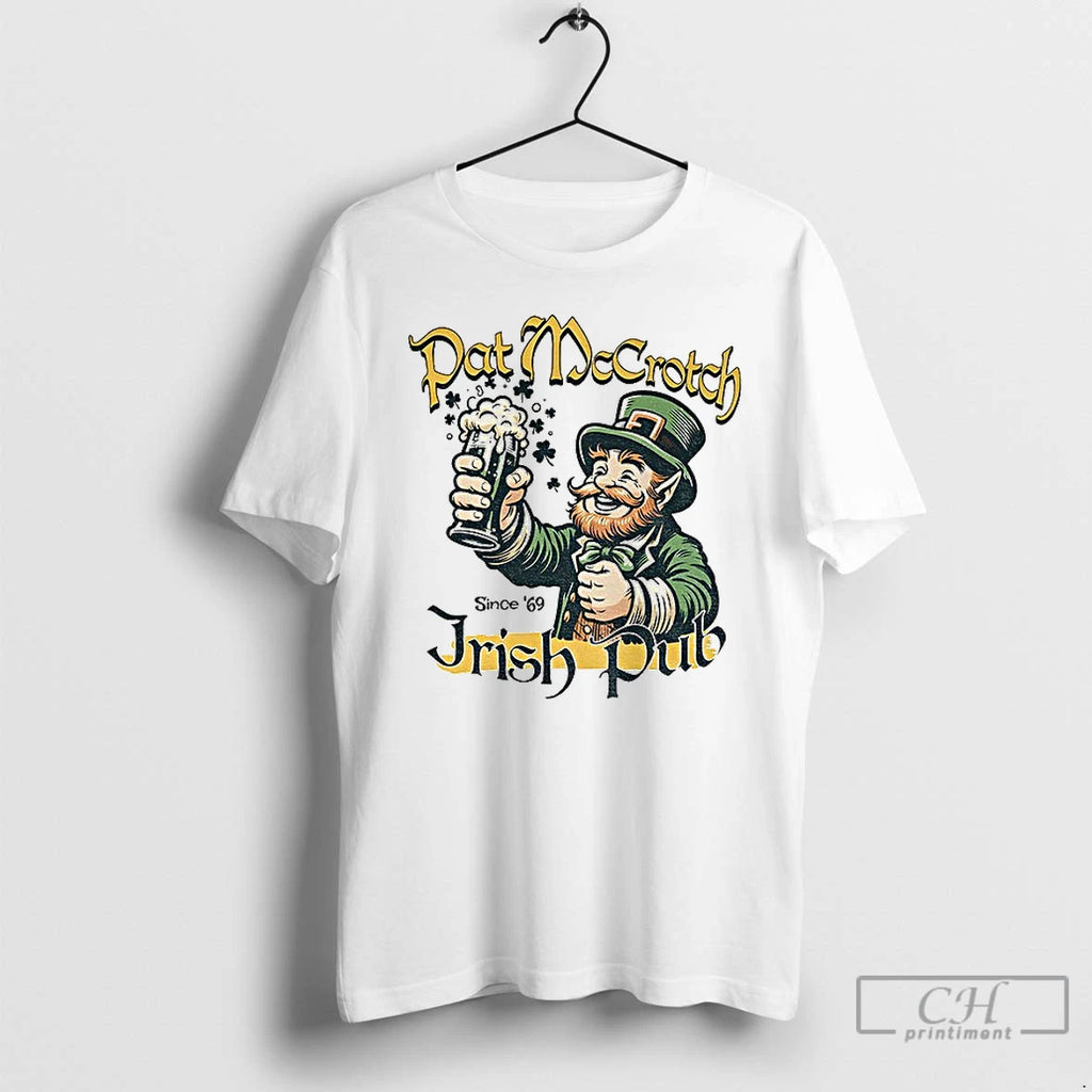 Premium Alien Pat Mccrotch Irish Pub St Patricks Day Since 69 T-Shirts, Hoodie, Sweatshirt | RetroVerseTees.com