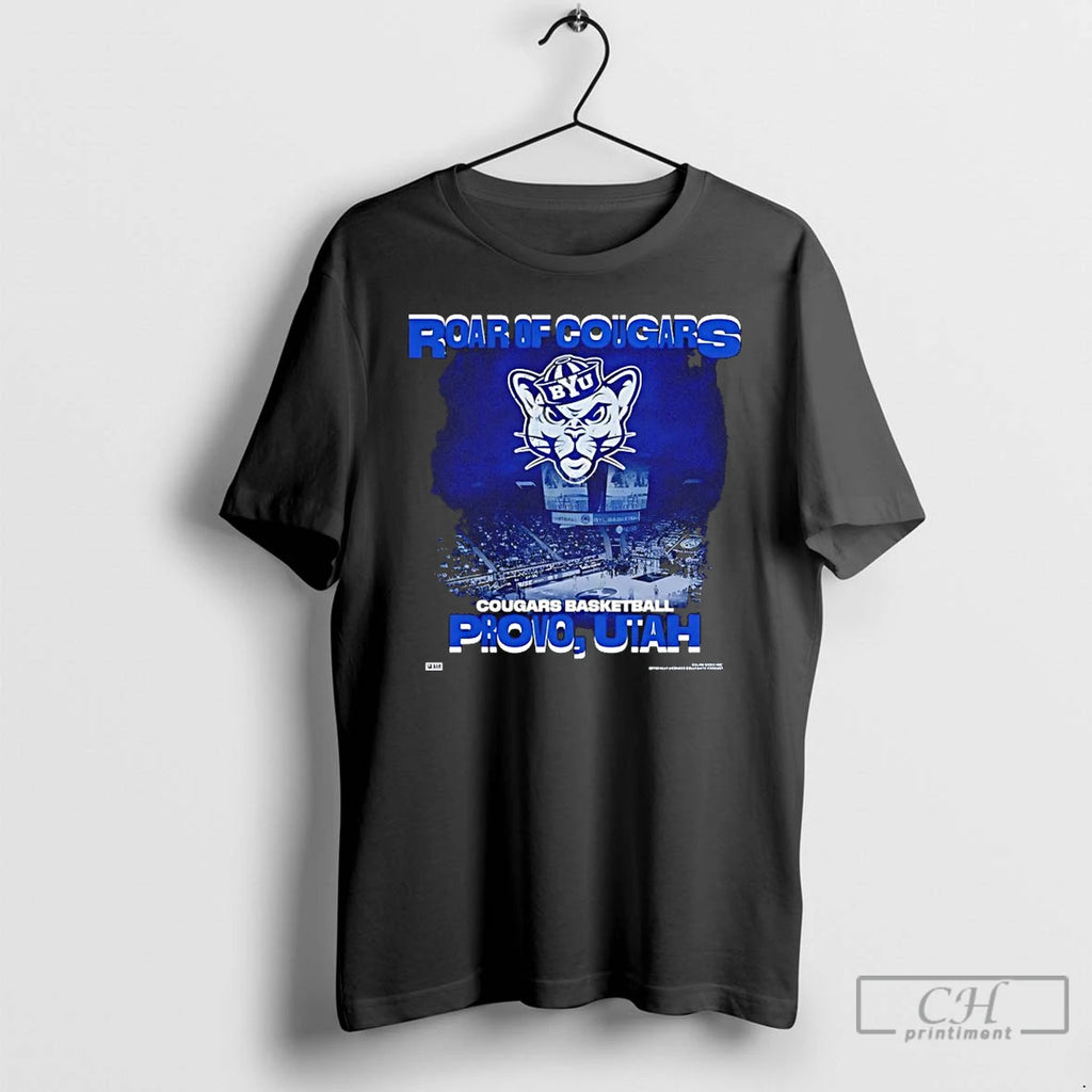 Premium Byu Arena Roar Of Cougars Provo Utah T-Shirts, Hoodie, Sweatshirt | RetroVerseTees.com